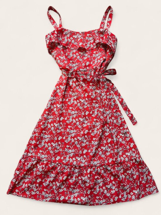 Banana Republic Dresses & Skirts - Banana Republic Red Floral Midi Dress